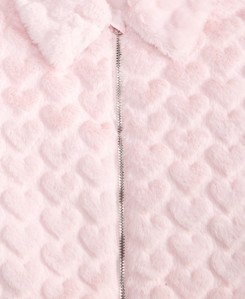 Epic Threads Toddler Girls' 12M-5T Heart Faux-Fur Jacket, Macy's Exclusive