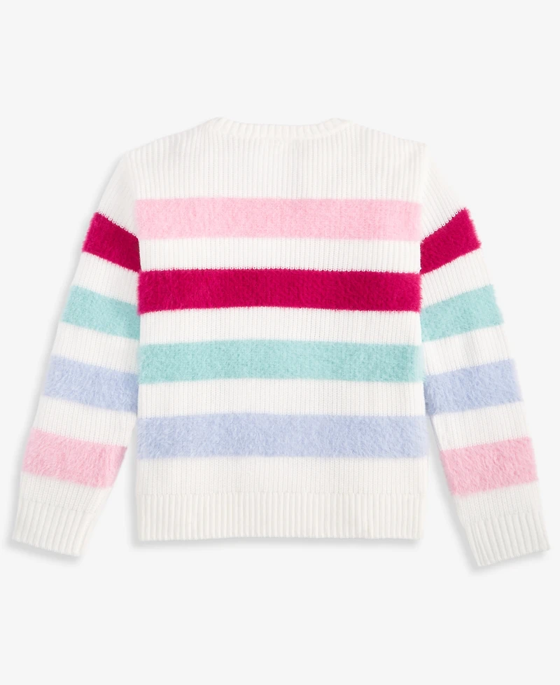 Epic Threads Girls' Xs-xl Crewneck Feather-Stripe Sweater, Macy's Exclusive