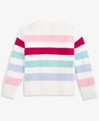 Epic Threads Girls' Xs-xl Crewneck Feather-Stripe Sweater, Macy's Exclusive