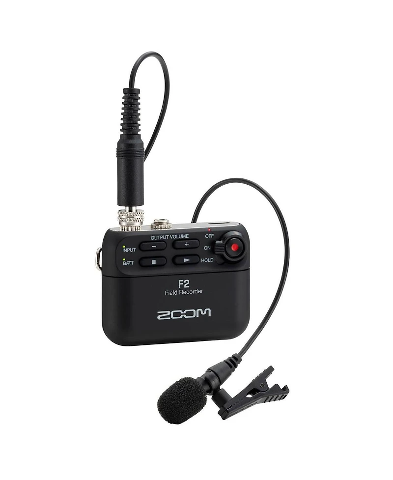 Zoom F2 32-Bit Float Portable Field Recorder with 32GB microSD Memory Card
