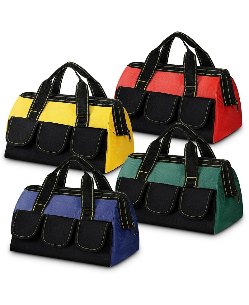 Xdovet Tool Bag Waterproof Hard Bottom Heavy Duty Multi Pockets