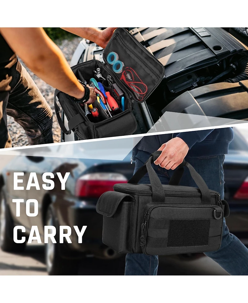 Xdovet Small Tool Bag Padded Bottom Multi-functional Work Tote Repairman Electrician Carpenter Handyman