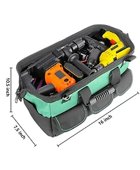 Xdovet Heavy-duty Toolbox with Adjustable Shoulder Strap