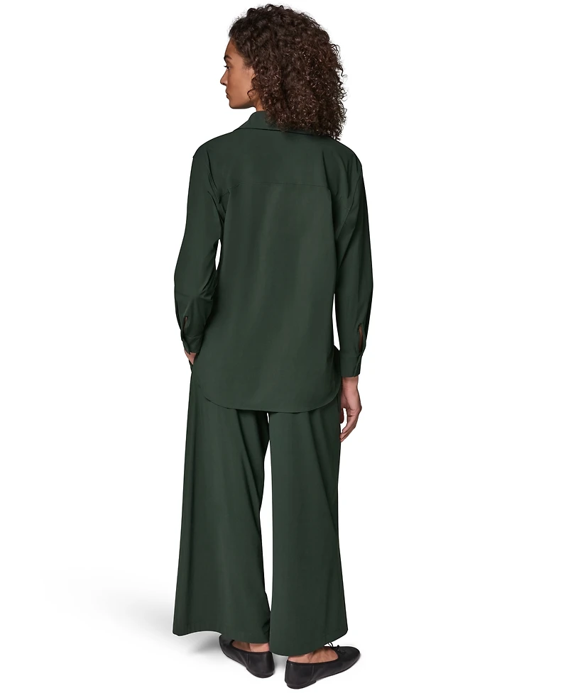 Donna Karan Weekend Women's Long-Sleeve Button-Front Top