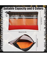 Xdovet Tool Pouch Bags Zipper Mesh Window 6pcs