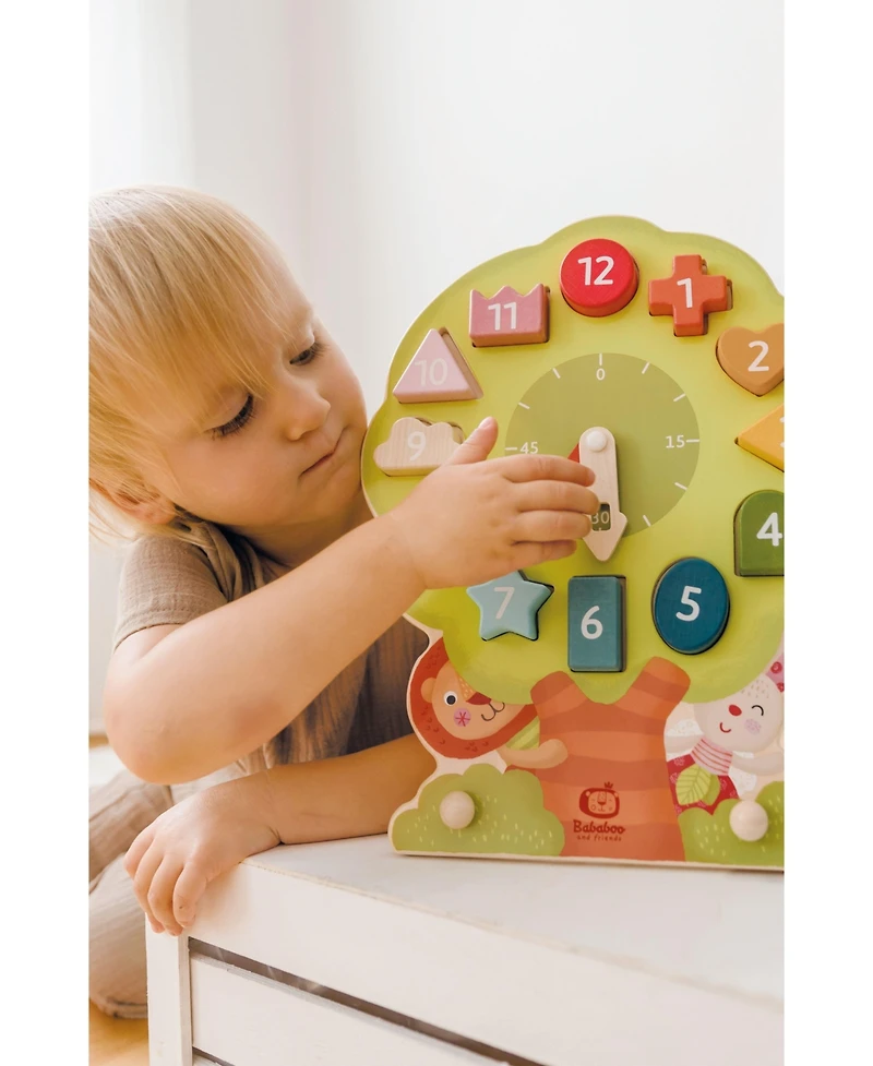 Bababoo and friends Wonder Tree Shape Sorting Clock