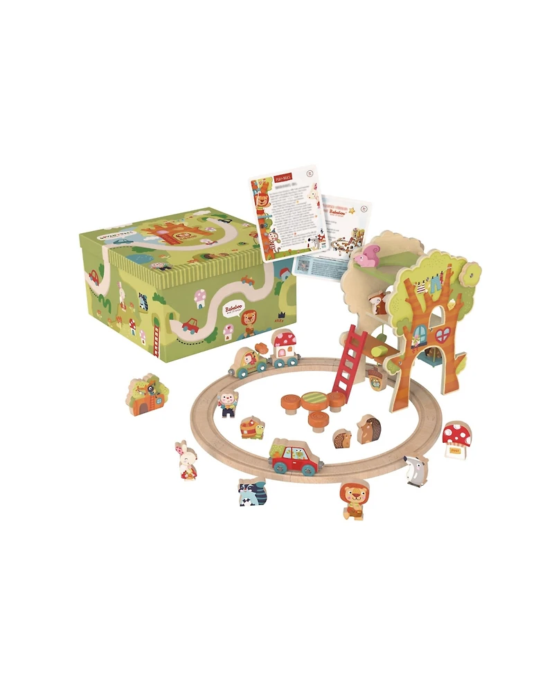Bababoo and friends Tree House Montessori-Inspired 45-Piece Playset, Ages 2+