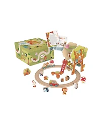 Bababoo and friends Tree House Montessori-Inspired 45-Piece Playset, Ages 2+