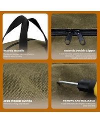 Xdovet Waxed Canvas Tool Bag Organizer Tote