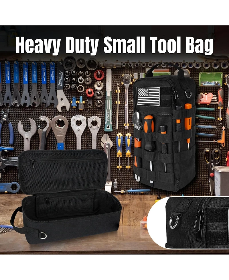 Xdovet Tool Bag Heavy Duty Organizer Shoulder Pouch Electricians Carpenters Hvac