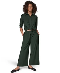 Donna Karan Weekend Women's Mid-Rise Wide-Leg Pull-On Pants