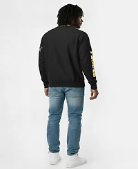 Champion Men's Black Pittsburgh Pirates Reverse Weave Chenille Sweatshirt