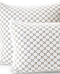 Lands' End Embroidered Diamond Double Voile Sham