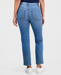 Style & Co Petite High-Rise Straight-Leg Shaping Jeans, Macy's Exclusive