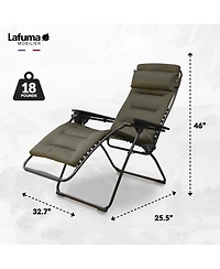 Lafuma Futura Air Comfort Zero Gravity Indoor Outdoor Recliner Chair, Taupe
