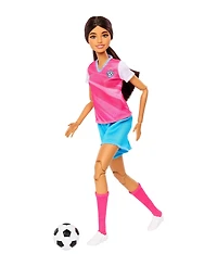 Barbie Roll & Reveal Soccer Player 10.63" Fashion Doll with 8 Surprises, Ages 5+
