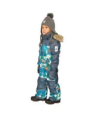 Deux par Deux Little and Big Boy ( 6 To 8 ) One Piece Discover Snowsuit Bear Print