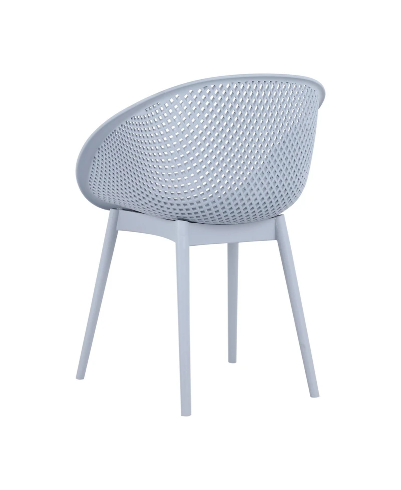 Mondawe 2 Piece Modern Pp Plastic Lounge Chairs