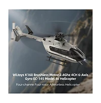 Bruce & Shark 4-Channel Rc Helicopter with Altitude Hold and One-Key Takeoff and Landing