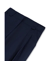 Nocturne Women's High-Rise Pleated-Front Tapered Linen Trousers