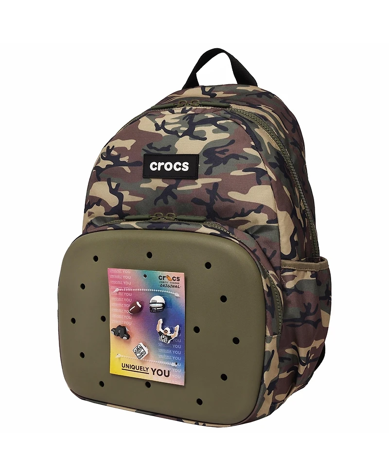 Crocs Camo Back to School Backpack with Eva Front Pocket Customizable Jibbitz Backpack