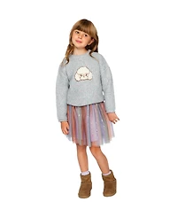 Deux par Little Girls (6-12) Poodle Sweater
