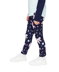 Deux par Little and Big Girl 6-12 Printed Leggings Unicorn Print