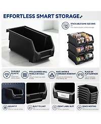 Sorbus Large Open Front Stackable Kitchen Storage Bin - Pantry and Cabinet Organizer