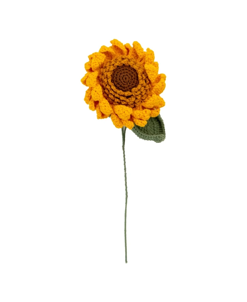 John Bead Sunflower Floral Crochet Diy Kit for Beginners