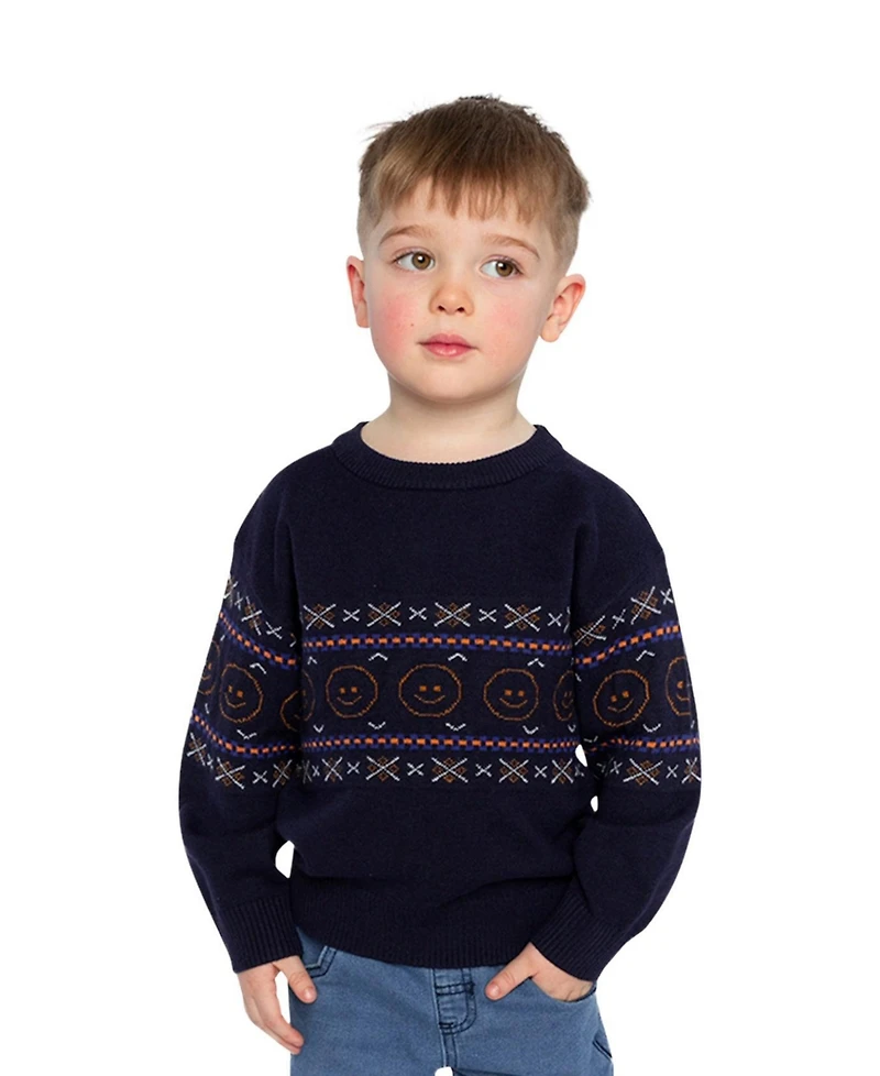 Deux par Toddler Boys 2T - 5T Jacquard Sweater