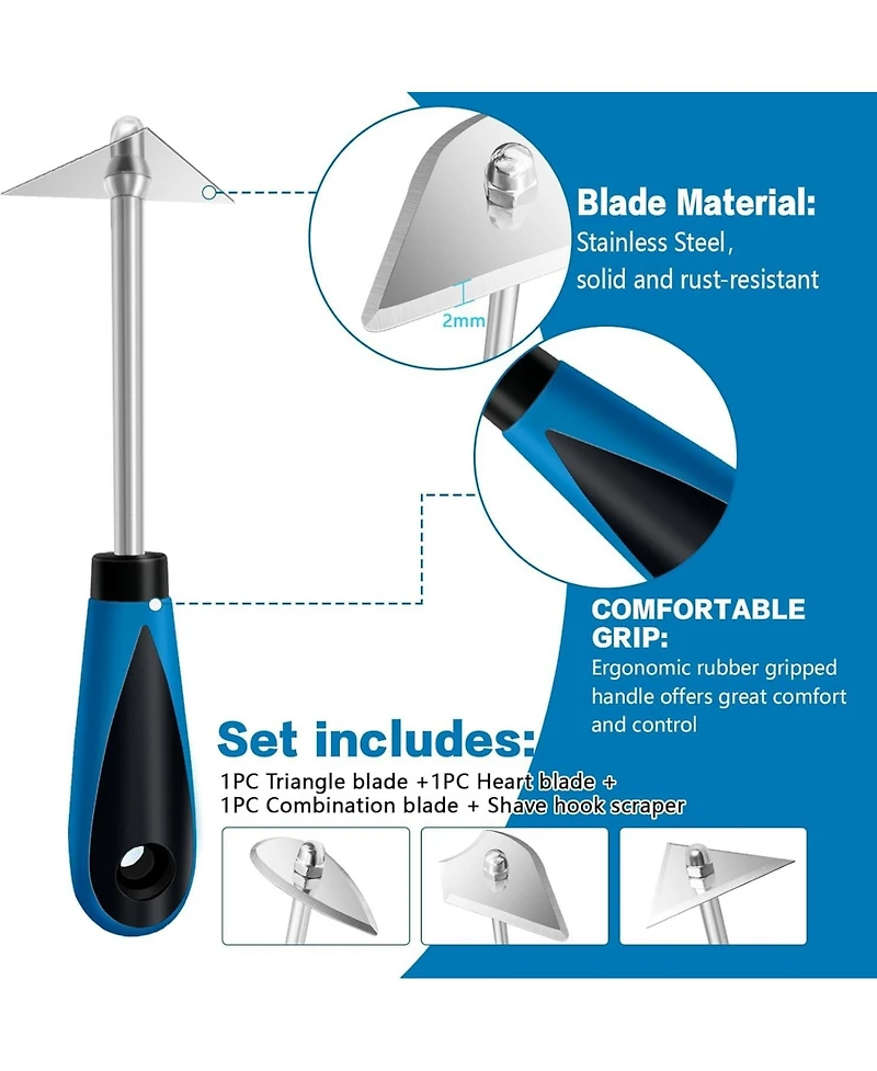 Xdovet Shave Hook Scraper Stainless Steel Paint Remover Tool