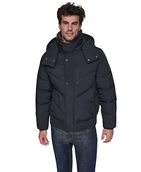 Marc New York Men's Hooded Bomber Jacket