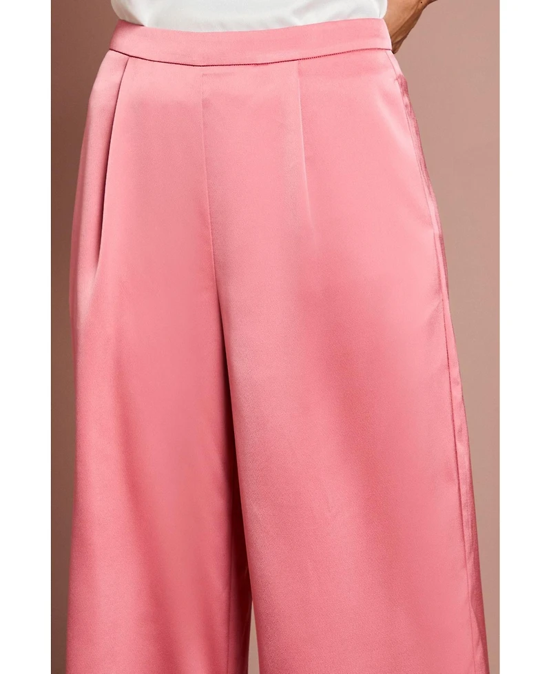 Coast Women's Satin High-Waist Flare Trousers