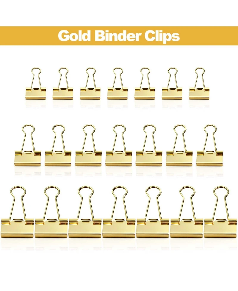 Danrong 174 Pack Metal Binder Clips 3 Sizes With Storage Boxes For Office School Home
