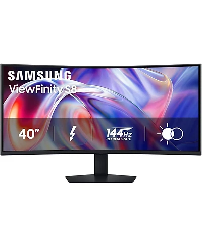 Samsung ViewFinity S85TH 40" Va 5K Uhd 144Hz Thunderbolt 5 Curved Gaming Monitor