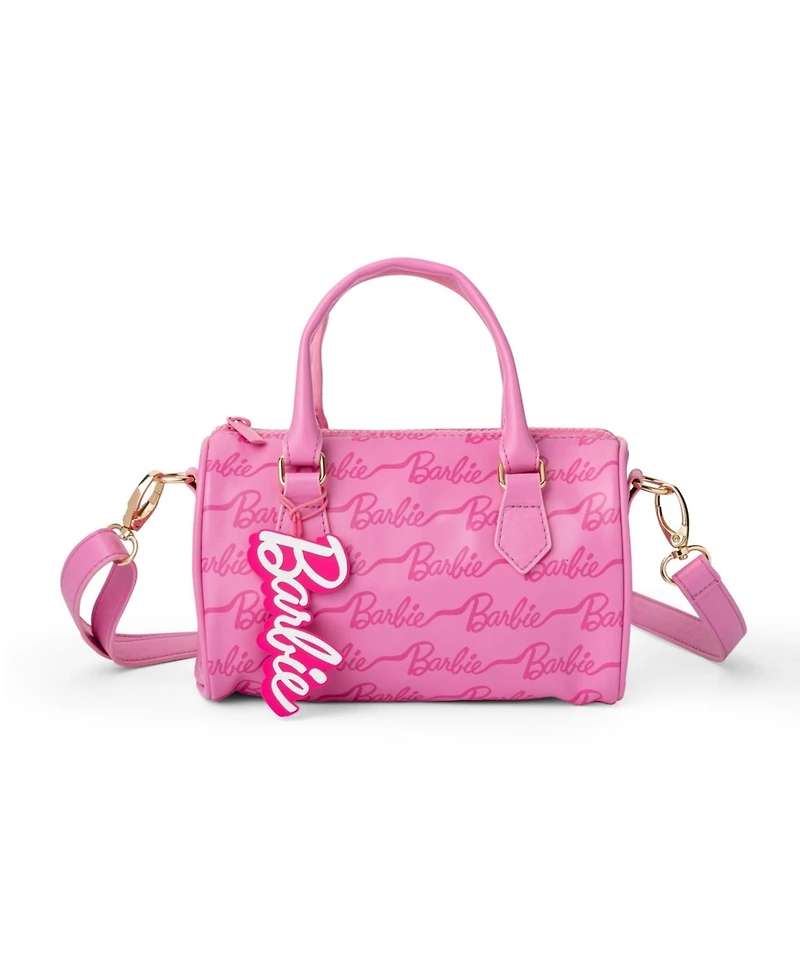 Barbie Kids Ribbon Script Mini Duffle Handbag