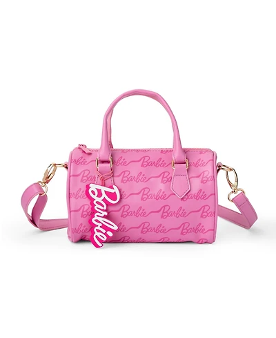 Barbie Kids Ribbon Script Mini Duffle Handbag