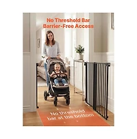 Hardware Mounted Dog Gate for Stairs 30 in High and 31 to 48 in Wide