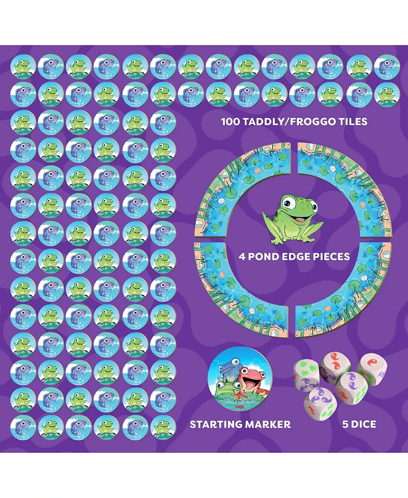 Haba Froggos 100-Piece Dice Game, Ages 6+