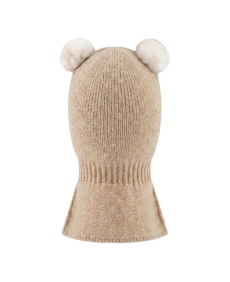 Deux par Deux Baby Unisex 0M - 24M Knit Bear Balaclava