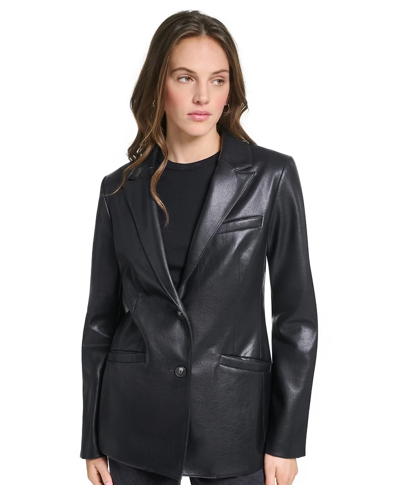 Levi's Women's Laydown Collar Single-Breasted Blazer