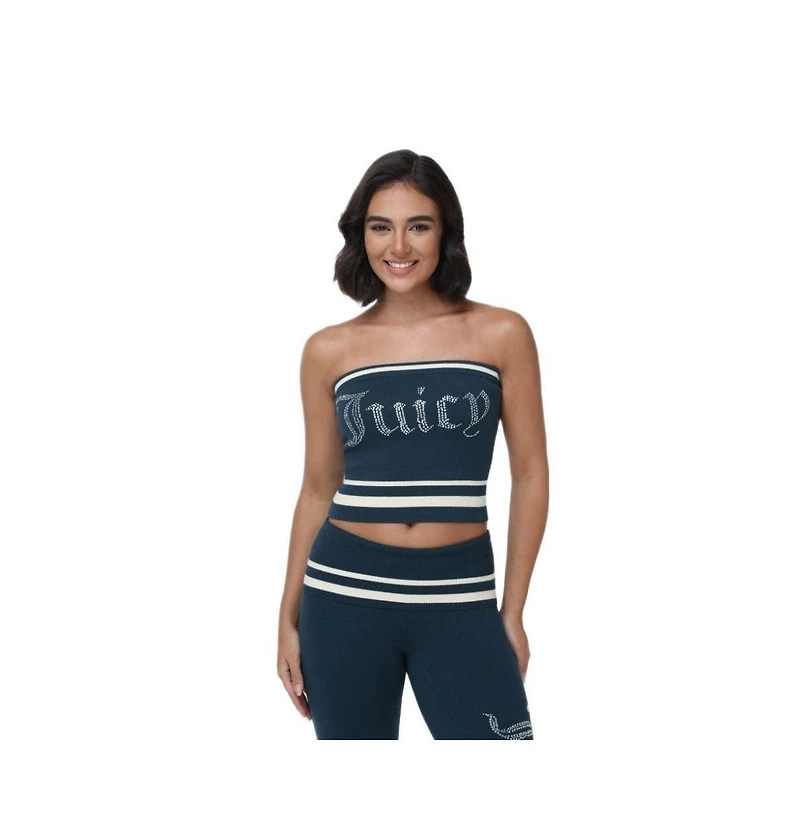 Juicy Couture Women's Strapless Fleece Tube Top
