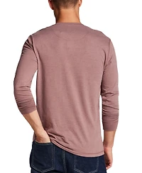 Weatherproof Vintage Men's Long-Sleeve Jersey Henley Shirt
