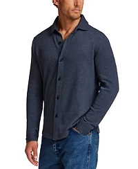 Weatherproof Vintage Men's French Terry Button-Front Shirt