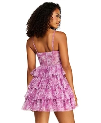 Alex & Sophia Juniors Mesh Dress