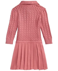 Polo Ralph Lauren Baby Girls' Long-Sleeve Mini-Cable Sweater Dress