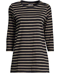 Lands' End Plus 3/4 Sleeve Cotton Supima Tunic