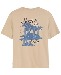 Scotch & Soda Men's Graphic Artwork Crewneck T-Shirt