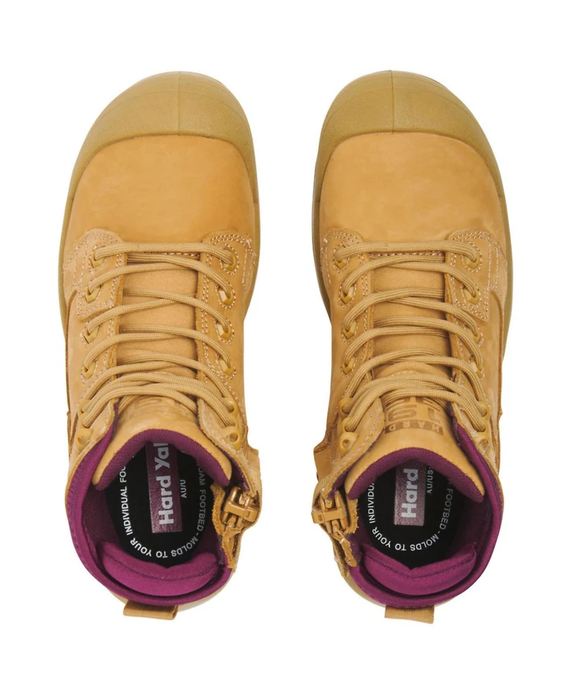 Hard Yakka Women's Composite Toe Electrical Hazard Puncture-Resisting Side Zip Work Hiker