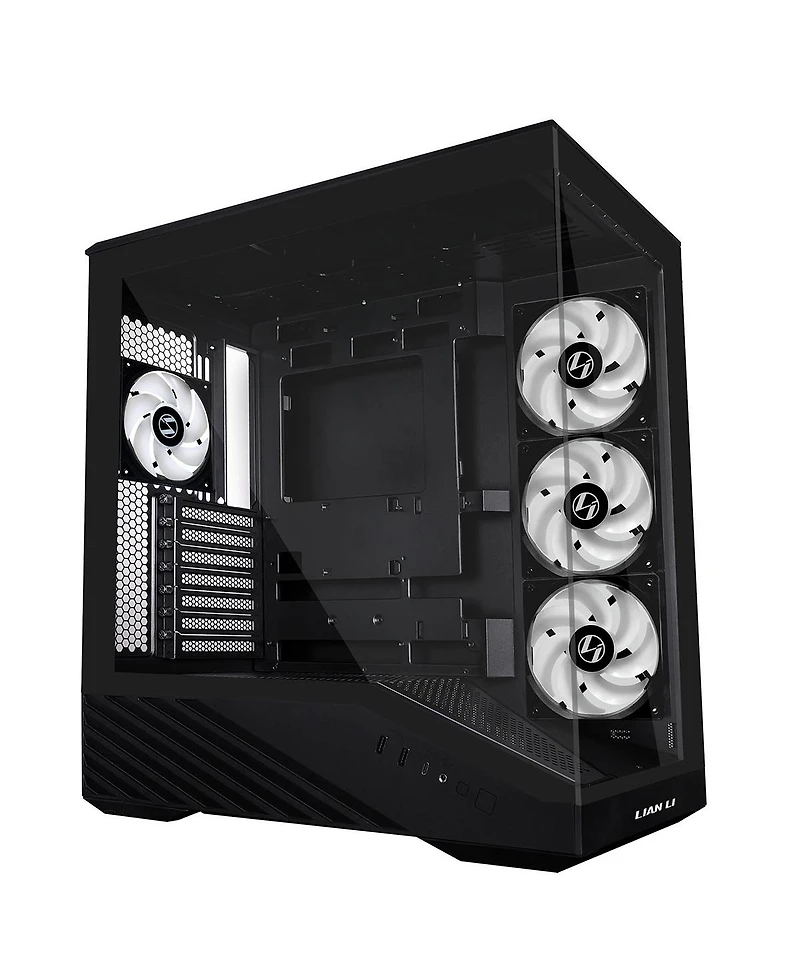 Lian-Li V100 Tempered-Glass Mid-Tower Argb Lighting Atx Case [Compatible with Itx, M-atx, Atx, E-atx Motherboards]